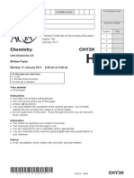 Aqa Chemistry Jan 2011 Past Paper PDF