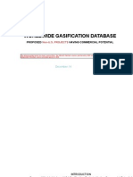 World Non US Gasification Database