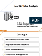 Studies of Calorific Value Analysis