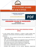 Unit-3 & 4 Embedded Systems (A1430) Rtos PDF