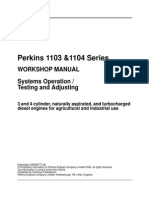 1103&1104 Series - Workshop Manual - Sistems Operation - Testing and Adjusting - SENR9777-00 - 2004 - PERKINS PDF