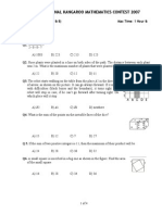 International Kangaroo Mathematics Contest 2007: 3-Point-Problems