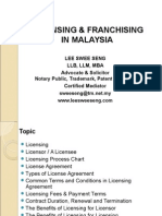 Licensing Franchise