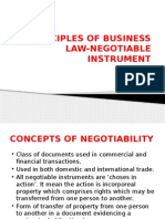 Principles of Business Law-Negotiable Instrument