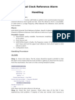 External Clock Reference Alarm Handling