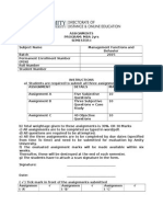 Management Function Behaviour Assignment