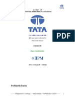 Tata Motors - Ratio Analysis