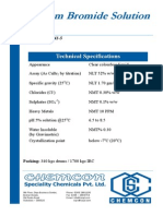 Calcium Bromide Solution: Technical Specifications