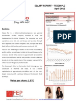 Equity Valuation Report - TESCO