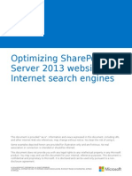 Optimizing SharePoint Server 2013 Websites For Internet Search Engines