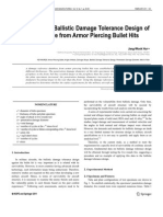 A Study On The Ballistic Damage Tolerance Design of Aircraft Structures