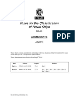 Rules For The Classification Naval Ships NR 483 AMENDMENTS - Part A Ch1 Sec 2 - Part D Ch5 Sec 1 Al 8 - NR 483.DT AMD 002 - 2011-11 PDF