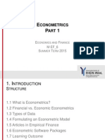 Econometrics Part 1