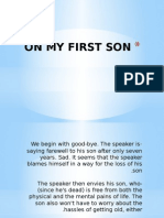 On My First Son