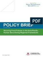 Policy Brief: Securing Food Futures in The Asia-Pacific: Human Securitising Regional Frameworks