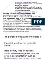 Feasibility Studies For Construction Projects