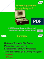 Dynamic Pile Testing With The Pile Driving Analyzer®