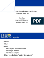 Introduction To Development With The Essbase Java API