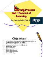 The Learning Process and Theories of Learning Final