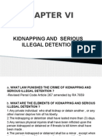 Kidnapping and Serious Illegal Detention