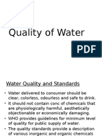 Quality of Water