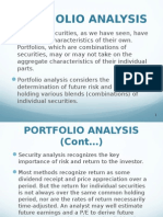 Portfolio Analysis & Management