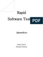 Rapid Software Testing