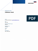 Calibrator Check: Application Note