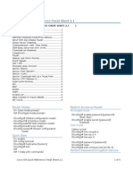 Cisco IOS Quick Reference Cheat Sheet 2.1