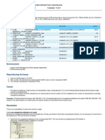 Memory Dumps During Data Extraction From A Planning Area