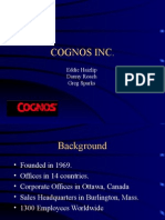 Cognos Inc.: Eddie Haizlip Danny Roach Greg Sparks