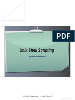 UNIX Shell Scripting - by Dinesh Kumar S