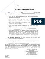 Affidavit of Cohabitation (Joint)