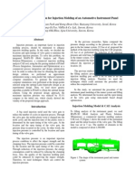 Valve Gate Optimization For Injection Molding of An Automotive Instrument Panel