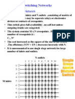 Switching Networks: Single Stage Network