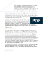 February 10, 2010 Ruling: Implementing The Local Government Code, Which Exempts Proposed Provinces