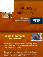 Forensic Medicine: College of Law Aquinas University of Legazpi