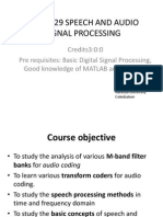 14ec3029 Speech and Audio Signal Processing