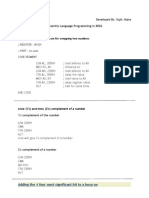 Developed By: Sujit Jhare Assembly Language Programming