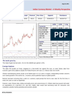 Indian Currency Market - A Weekly Perspective: 14/08 21/08 % CHG Currencies