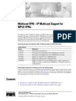 Multicast-VPN - IP Multicast Support For MPLS VPNs