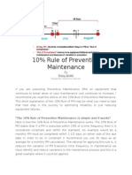 10% Rule of Preventive Maintenance: Ricky Smith