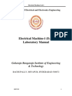 DC Machines Lab Manual