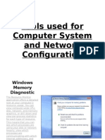 Tools Used For Computer System and Network Configuration