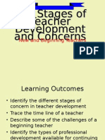 Stages Teacher Development..