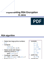 Implementing RSA Encryption in Java