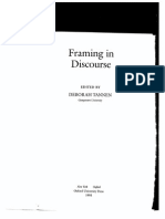 Intro To Framing and Discourse - Deborrah Tanen PDF