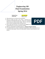 Example Final Exam 2014