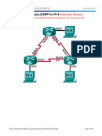 7.2.2.5 Lab - Configuring Basic EIGRP For IPv4 - ILM PDF