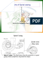 Parts of Sprial Casing: Satish 12S/ME145 Mechanical Engineering Department